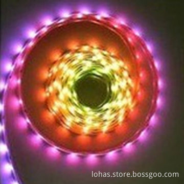 Flexible RGB LED Strips with 18 to 22lm/LED, 30LEDs/m, CE Certified